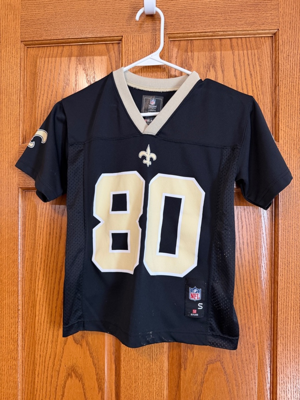 NFL Kids Black and Gold #80 Football Jersey
